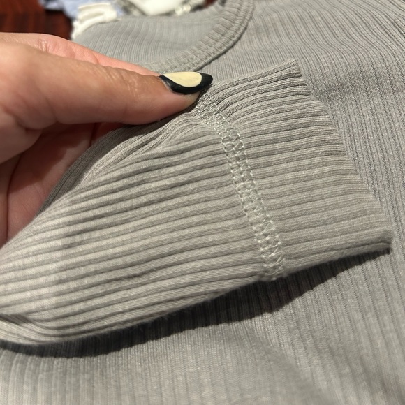 Jamie Kay Gray Long Sleeve Henley - Picture 4 of 6